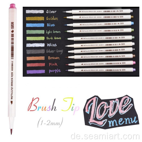 Marker Graffiti Stift Glitzer Pinselstift